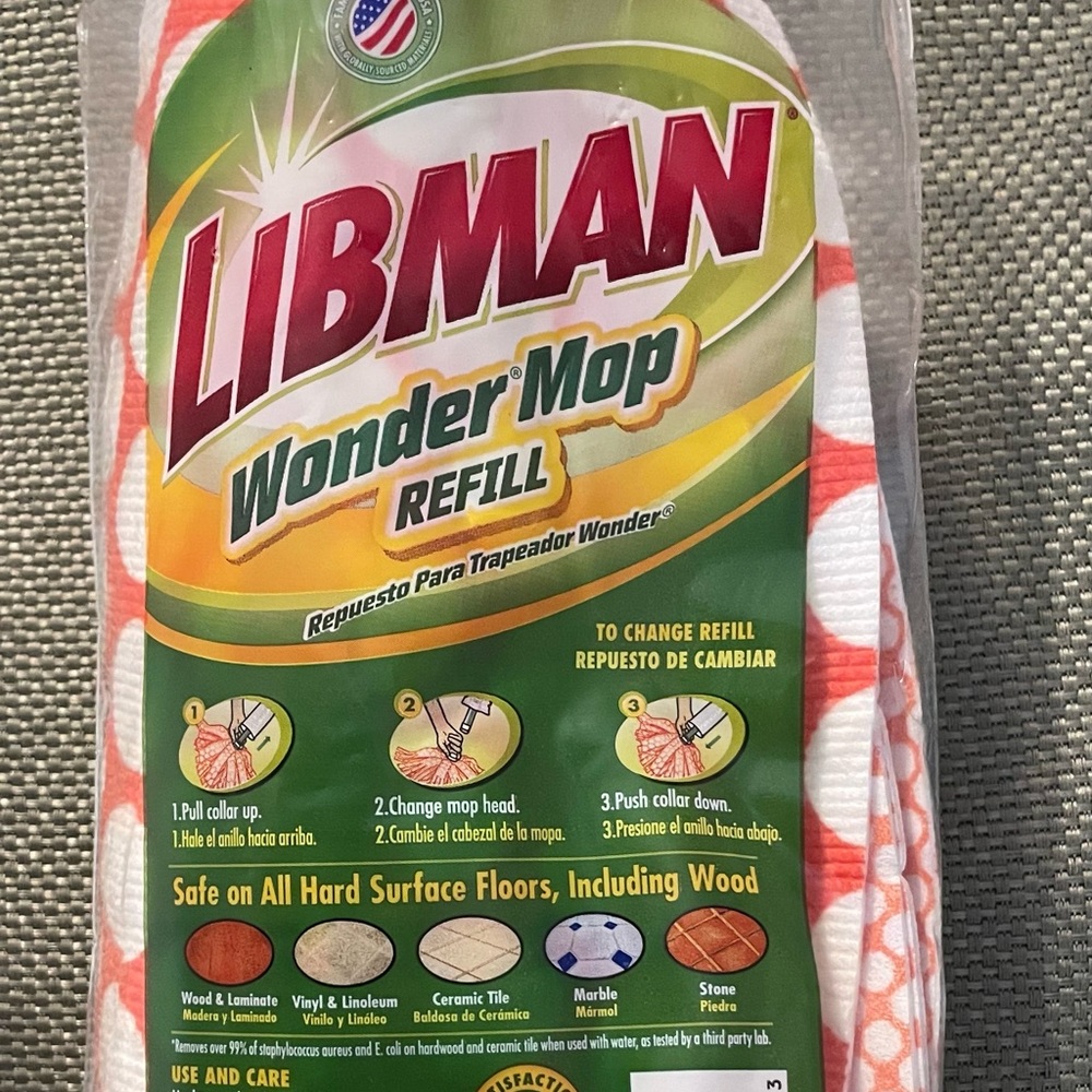 Libman mop refill x3